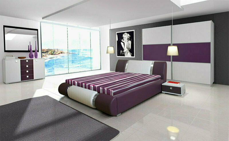 Bett Lederbett Doppelbett Riva 2 / Riva 3 (KB)