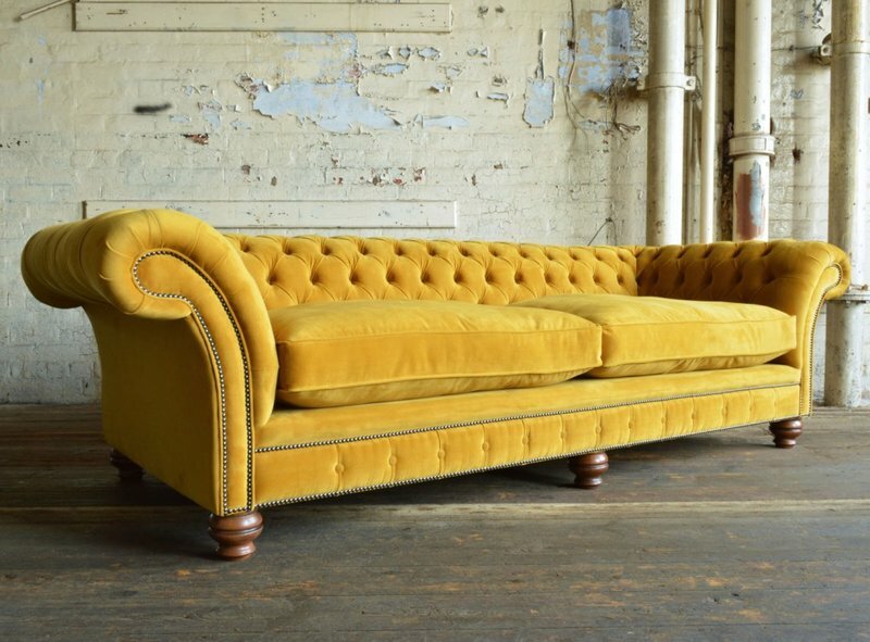 Chesterfield Sofa 3 SITZER Polster Designer Couchen Sofas Garnitur SL
