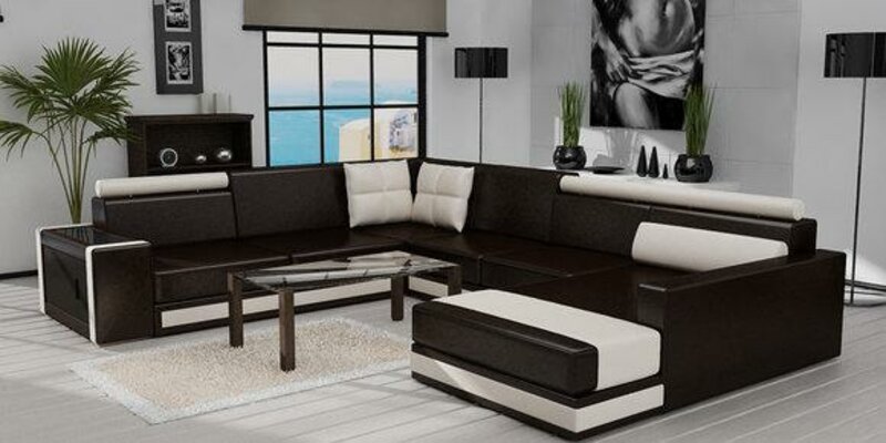 Design Ecksofa Wohnlandschaft Couch Sofa Ledersofa Sofas Couchen Poster