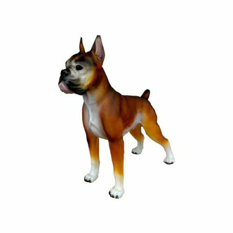 Deko Figur Statue Skulptur 48cm FIguren Statuen Skulpturen Kampfhund Garten A160