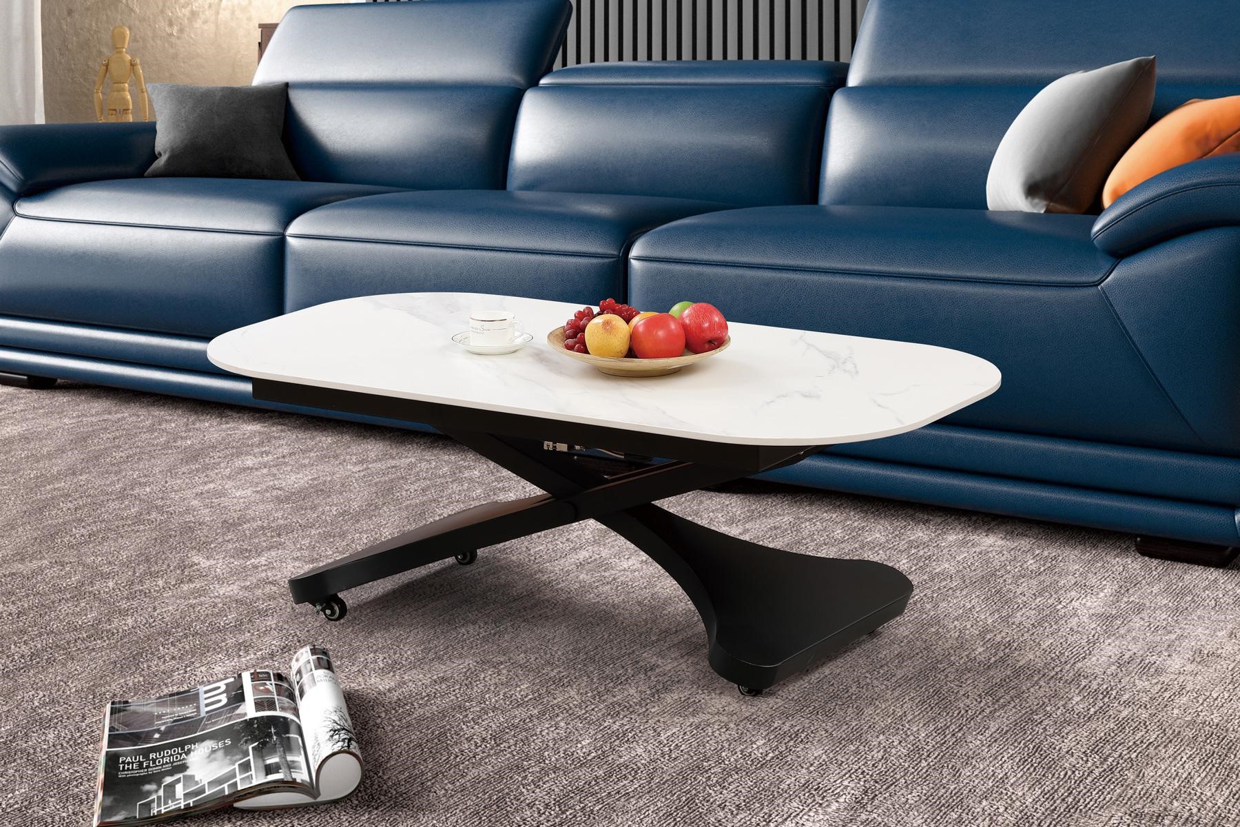 Couchtisch Design Tische Säulen Tische Luxus Wohnzimmer Möbel 140x80 Hotel Neu 1