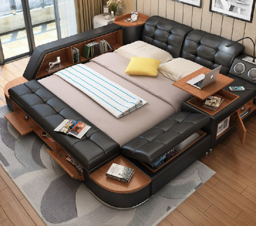 Multifunktion Bett Betten Ehebett Doppelbett Polsterbett Schlafzimmer1