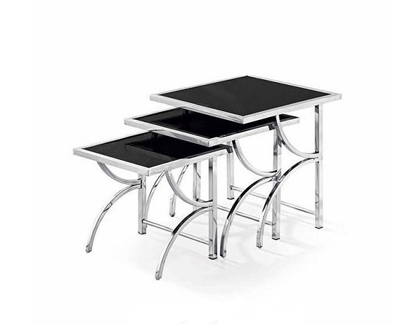 Couchtisch Edelstahl Design 3x Couchtisch Sofa Couch Zeitung Tisch Hochglanz neu