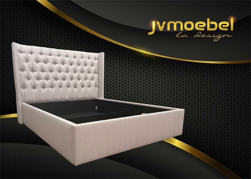 Chesterfield Bett Barock Stil Doppel Holz Hotel Betten Schlafzimmer 160x200cm