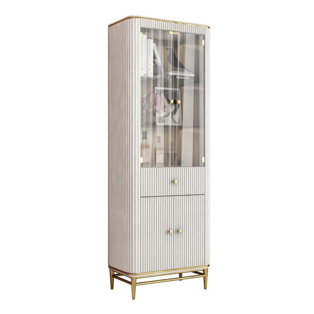 Schränke Klassische Vitrine Holz Edler Luxus Glas Schrank Holz Regal Vitrinen