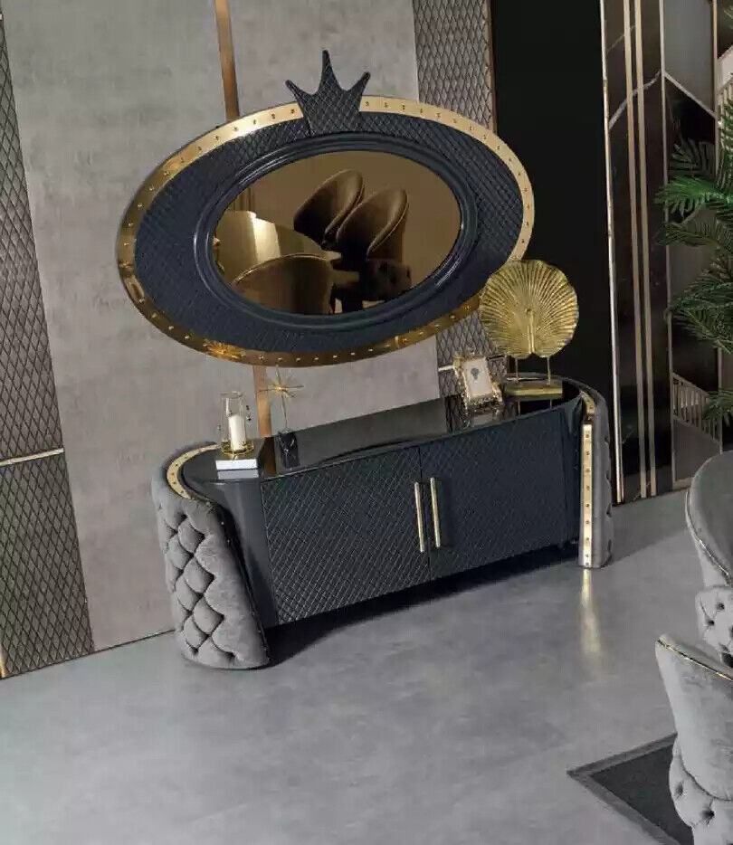 Schminktisch Set Konsole Spiegel Schlafzimmer Möbel Design Hocker Set