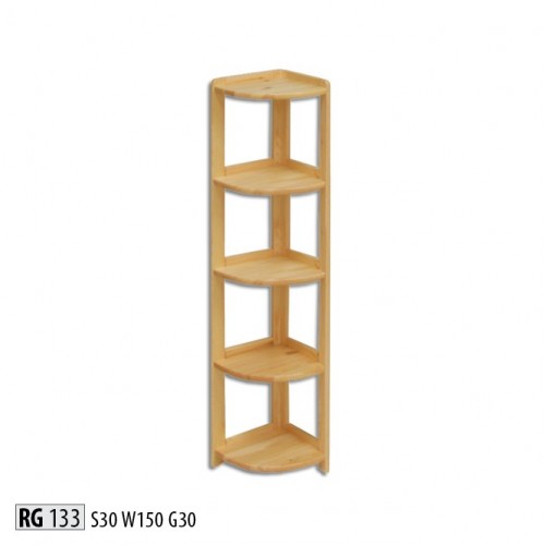 Eckregal Bücherregal Wohnzimmer Wand Regal Echtes Holz Regale Eckregale Büro Neu