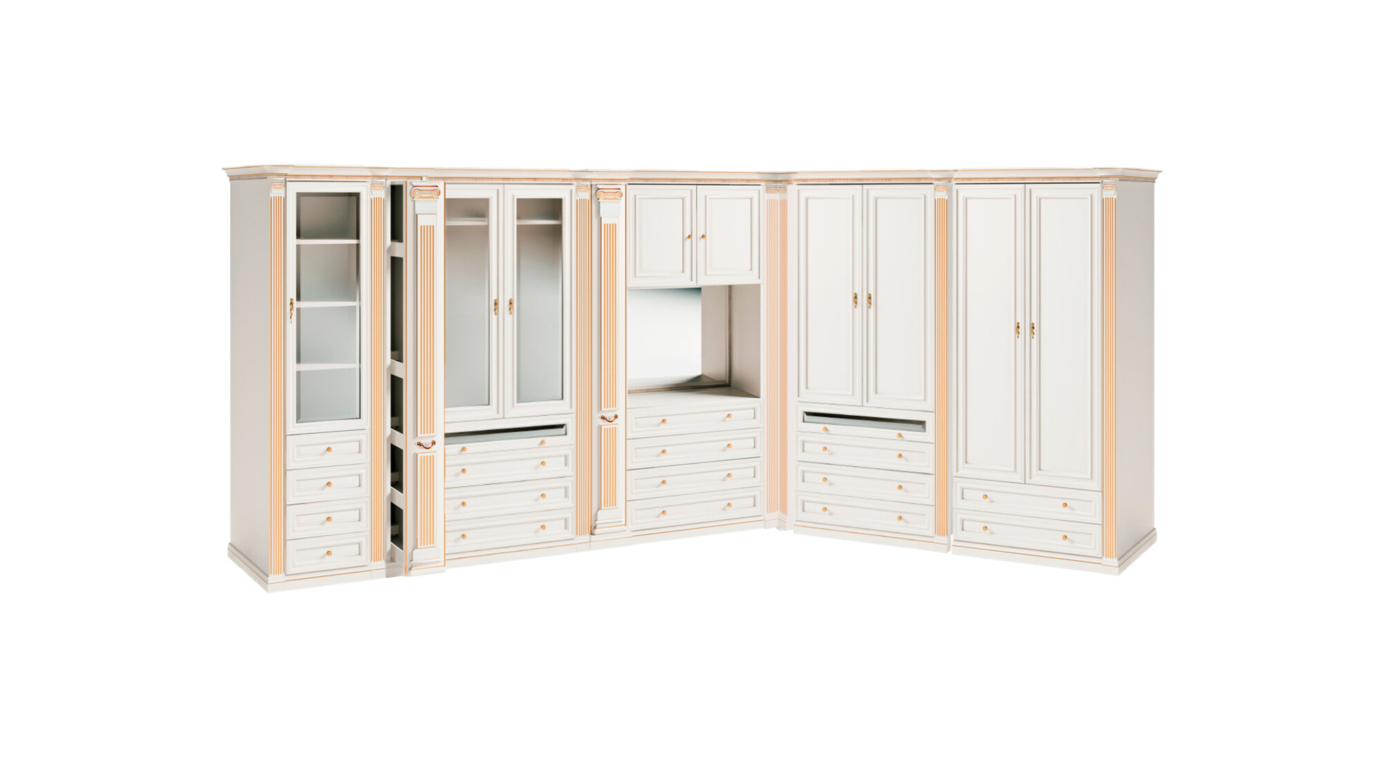 Designer Massivholz Kleiderschrank Schlafzimmer Möbel Luxus Einrichtung