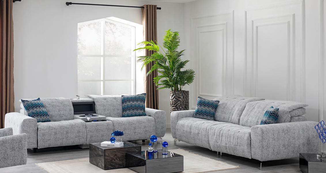 Sofagarnitur 2+2 Sitzer Stoffsofa Couch Wohnlandschaft Garnitur Design Modern