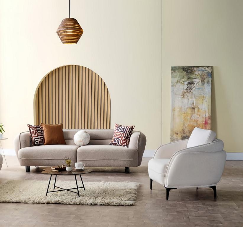 Sofa Couchgarnitur Sitzgruppe Sessel Polsterkombination Garnitur Wohnzimmer 2tlg