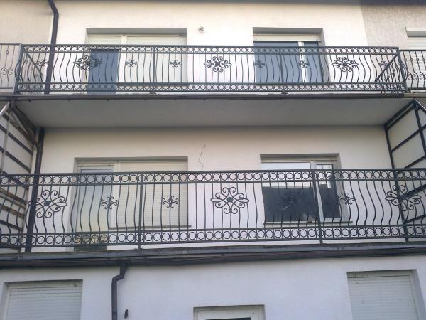 Klassische Geländer Handgefertigte Balkon Treppen Schmiedezaun Zaun 1lfm #159