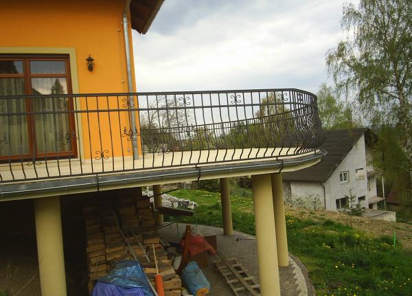 Balkon Geländer Zaun Handarbeit Maßanfertigung Schmiedeeisen Treppen Balkone 155