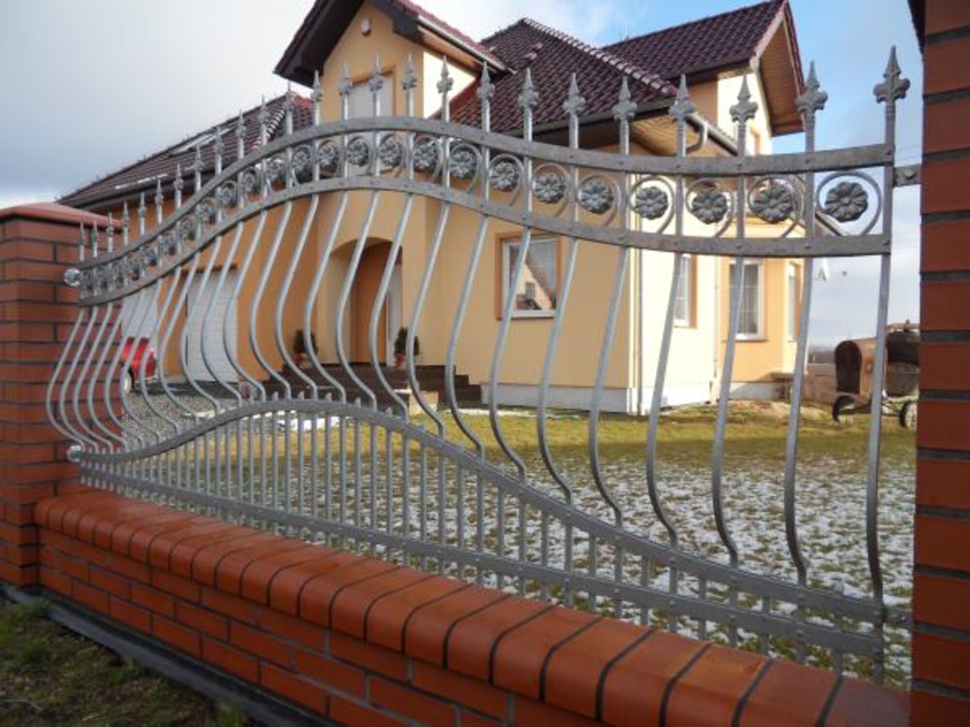 Klassische Garten Grundstueck Geländer Zaun Klassisch Schmiedeeisen Zaun M191