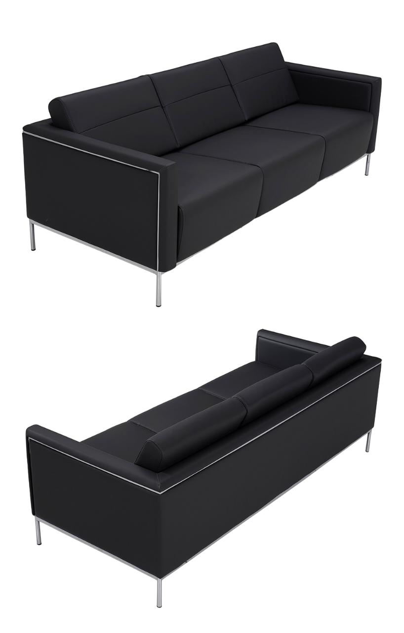 Sofa Design 2x 3-Sitzer Sofa Luxus Sofa Polstermöbel Textil Leder Modern