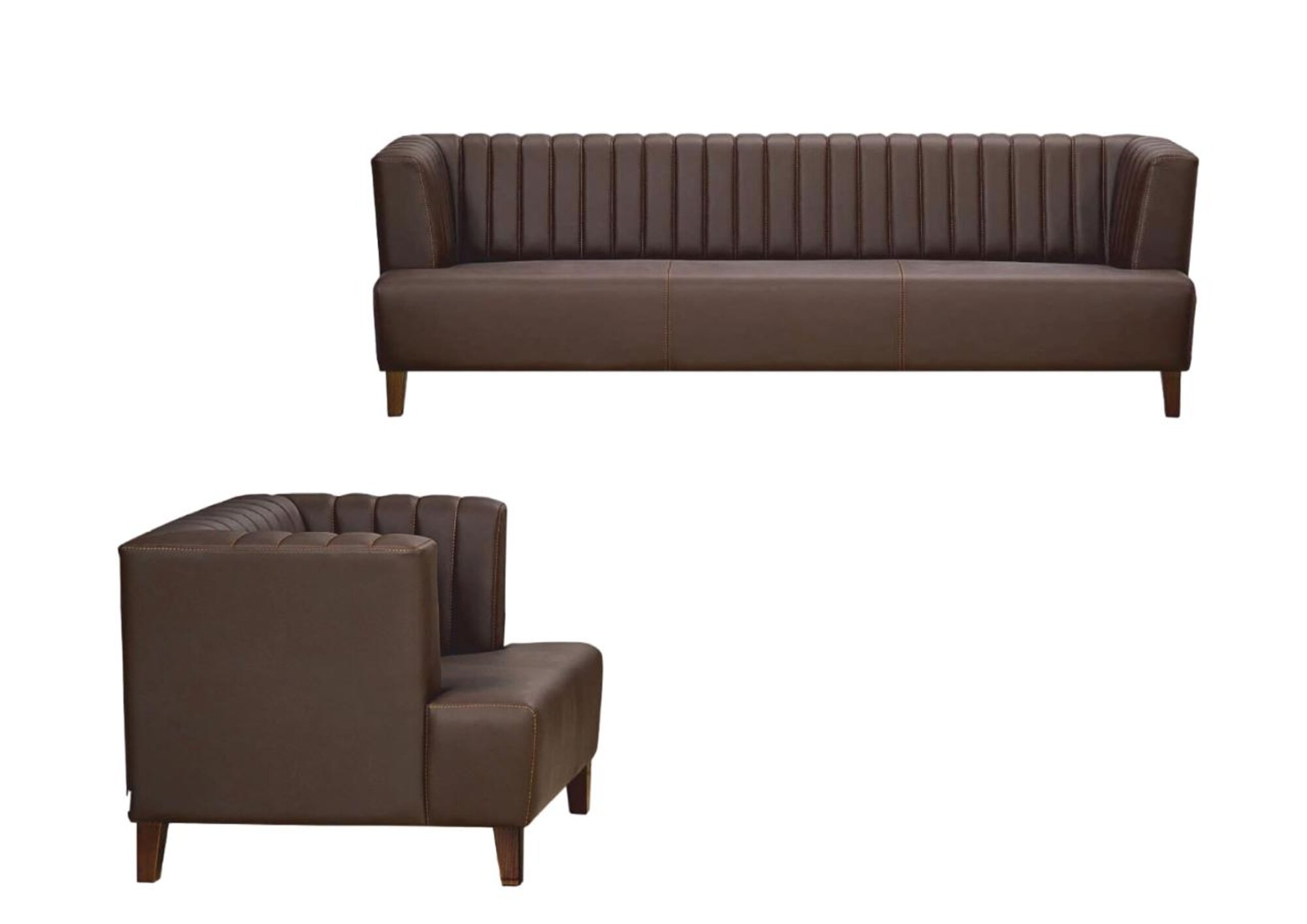 Moderm Sofa Luxus Leder Couch Sofas Polster 3 Sitzer Sessel Couchen