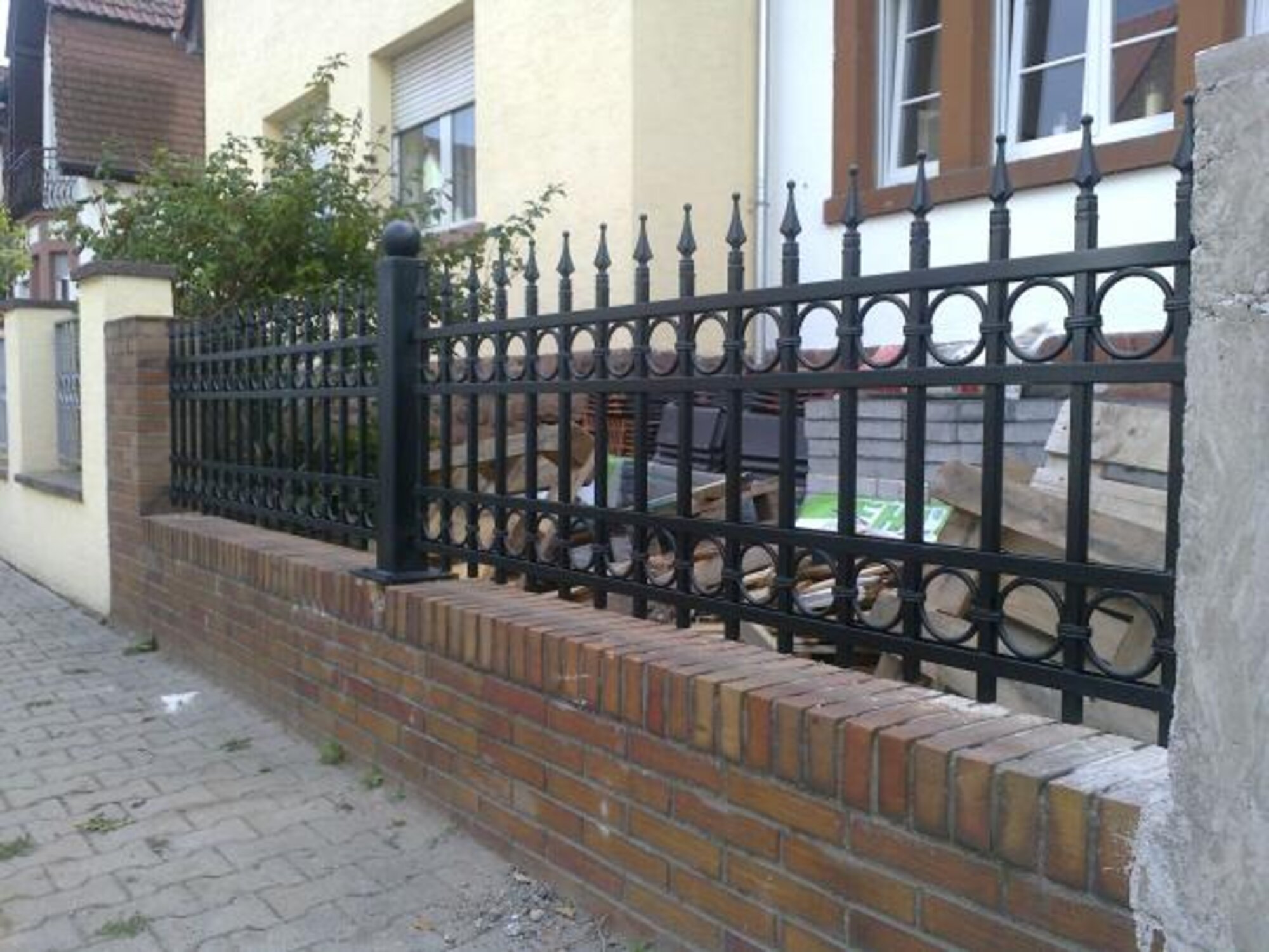 Railing Zaun Geländer Schmiedeeisen Handarbeit Klassische Zäune Garten M254 Neu