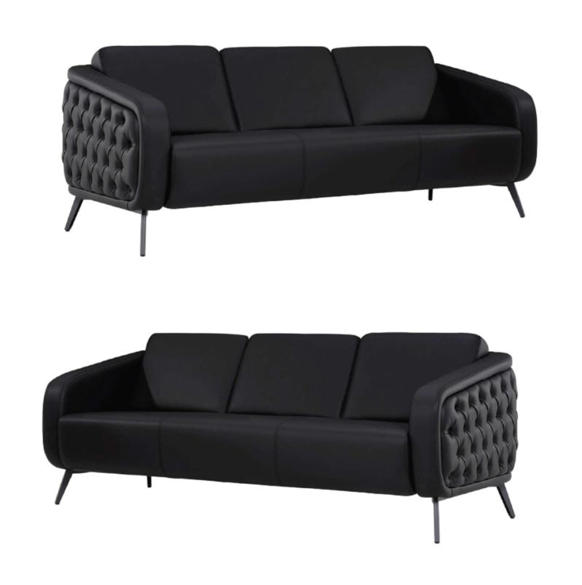 3 Sitzer Sofa Couch design Wohnzimmer Polster Sitz Garnitur Leder