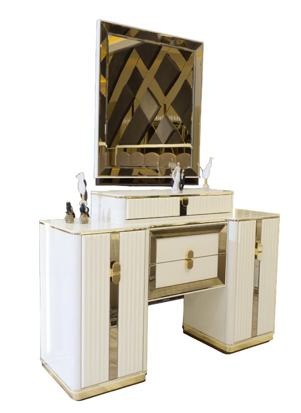 Schminktisch Frisiertisch Kosmetiktisch Mit Spiegel Mit Schubladen Weiß