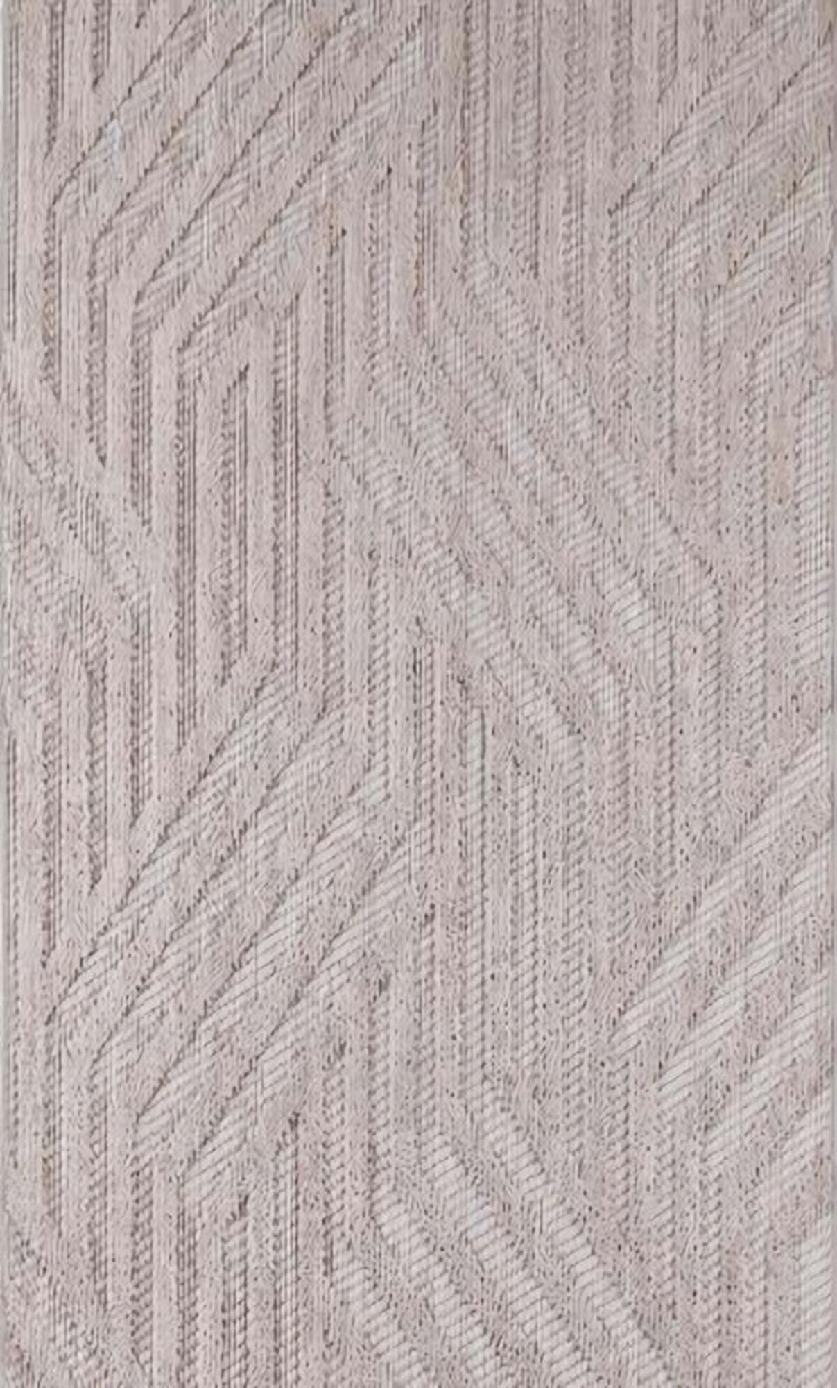 Teppich Geometrisches Muster Kurzflor Wohnzimmer Schlafzimmer Beige