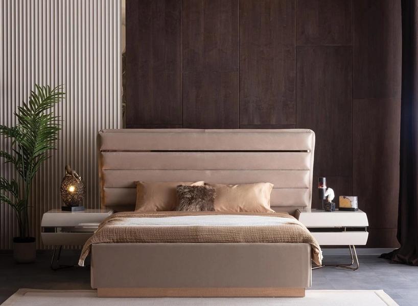 Schlafzimmer Nachtkommode Set Bett Nachtkommode Doppelbett Polsterbett