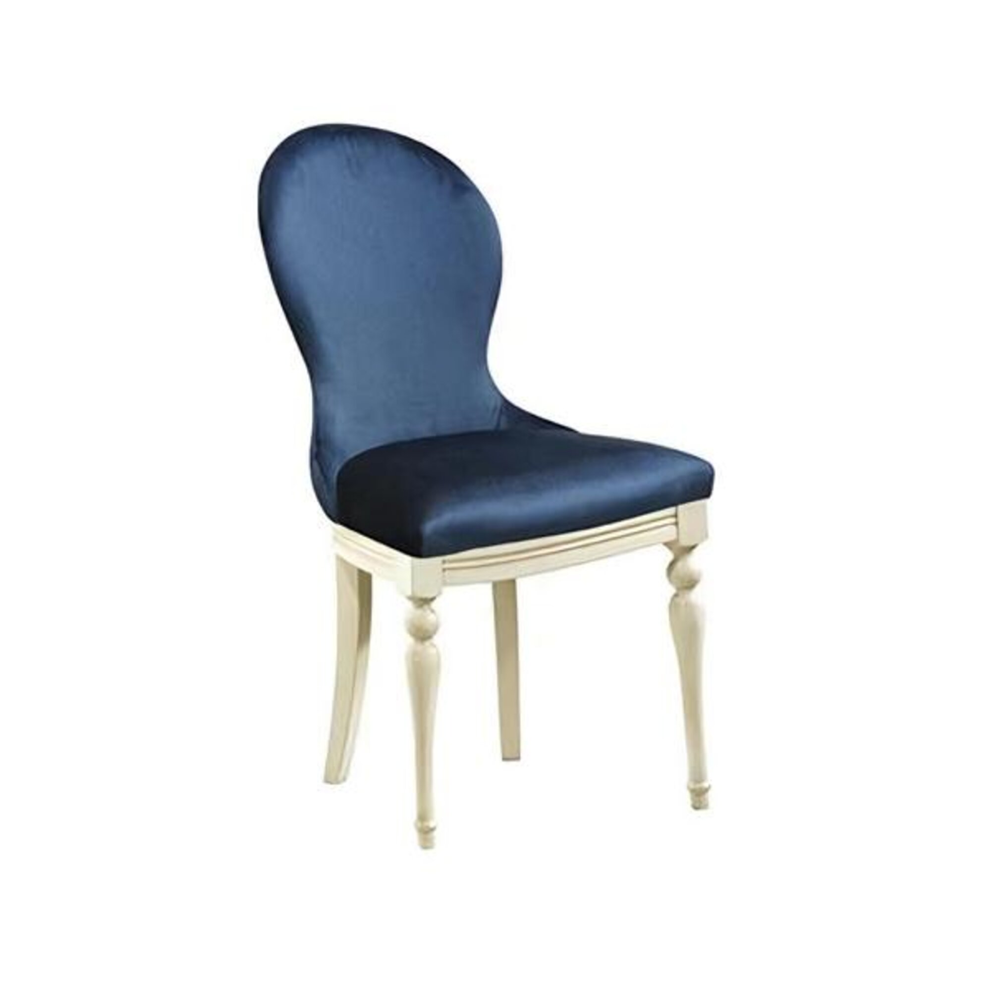 Blau Designerstuhl Stuhl Esszimmerstuhl Relaxstuhl Holzstuhl