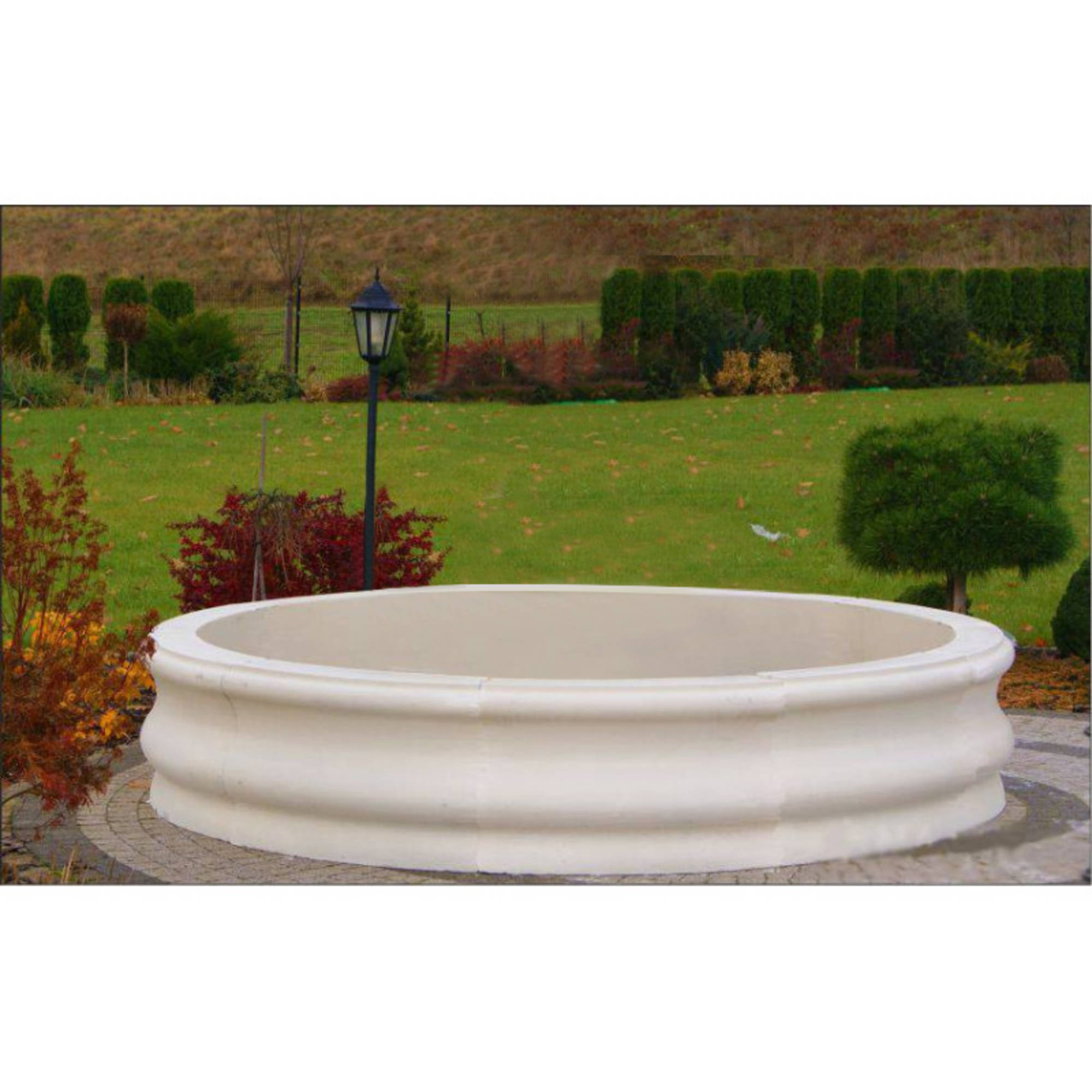 Becken Garten Teich Zierbrunnen Springbrunnen Skulptur Brunnen Deko