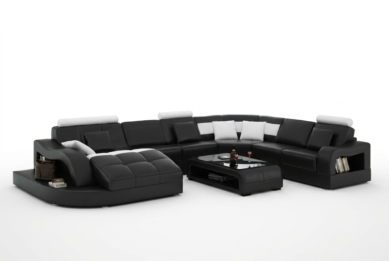 Multifunktion XXL Big Ledersofa Sofa Couch Eck Wohnlandschaft Ecksofa Polster Sofort