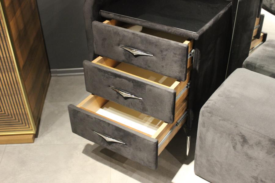 Luxus Schminktisch Schlafzimmer Holz Design Tisch Modern Möbel Textil Neu