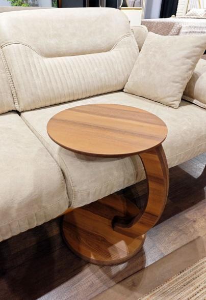 Beistelltisch aus hochwertiger MDF-Spanplatte brauner Wohnzimmer tisch