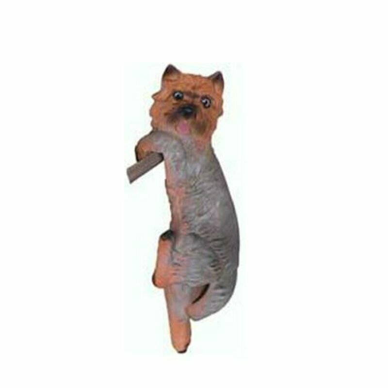 Hängender Hund Figur Statue Skulptur Garten Deko 24cm Figuren Statuen Skulpturen