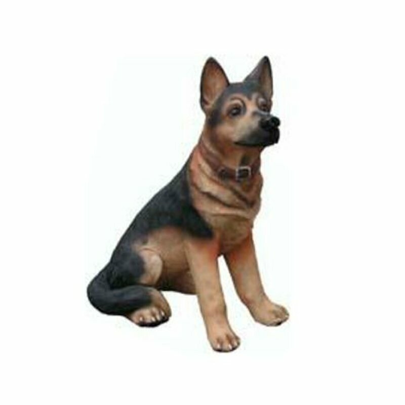 Deko Figur Statue Skulptur 27 cm FIguren Statuen Skulpturen (A117) Garten Hund