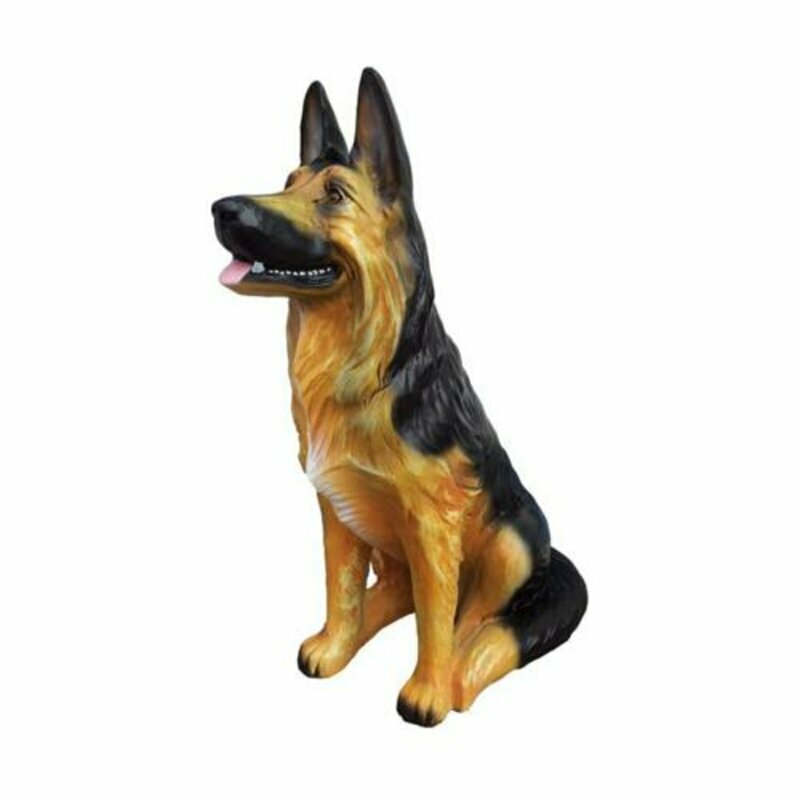 Garten Dekoration Schäferhund Hund Figur Statue Skulptur 86cm Figuren Statuen