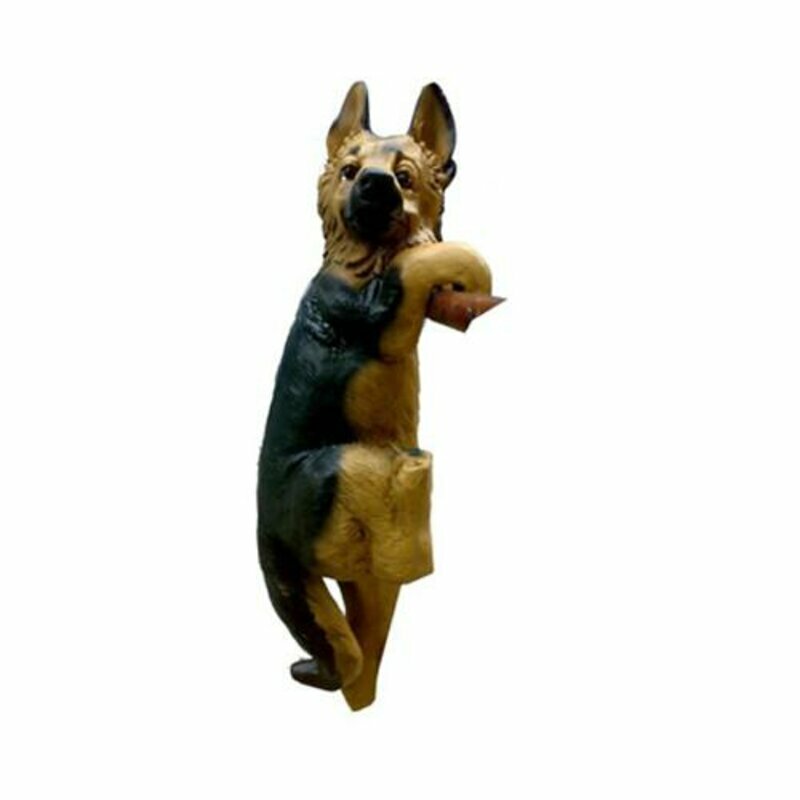 Deko Figur Statue Skulptur 28 cm FIguren Statuen Skulpturen Garten Hund (A147)