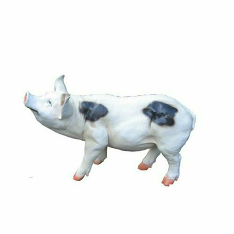 Dekoration Garten Figur Statue Figuren Statuen Deko Neu Skulpturen Schwein 40cm 3