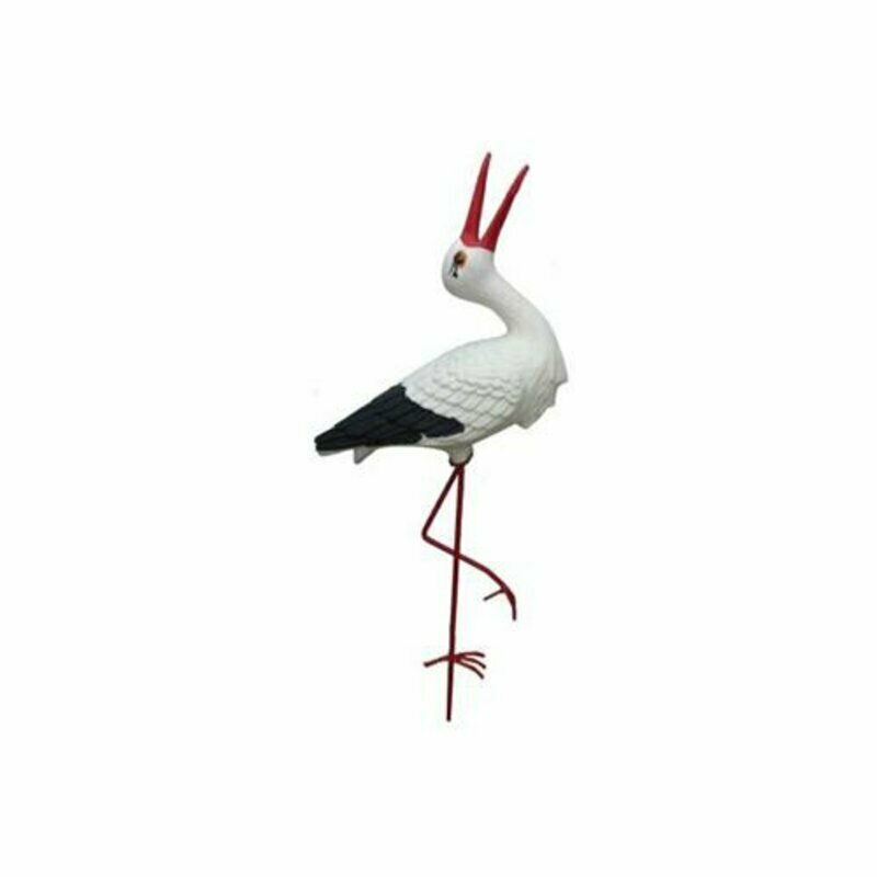 Storch 50cm Figur Statue Garten Dekoration Skulptur Deko Skulpturen