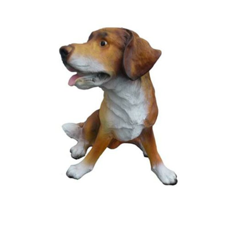 Deko Figur Statue Skulptur 30 cm Figuren Statuen Skulpturen Garten Hund (A353)