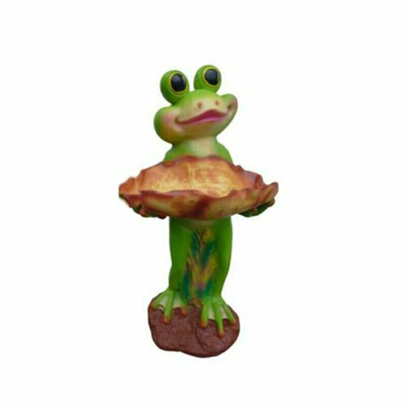 Modern Design Frosch Tier Garten aus 65 cm Dekoration Deko Skulptur