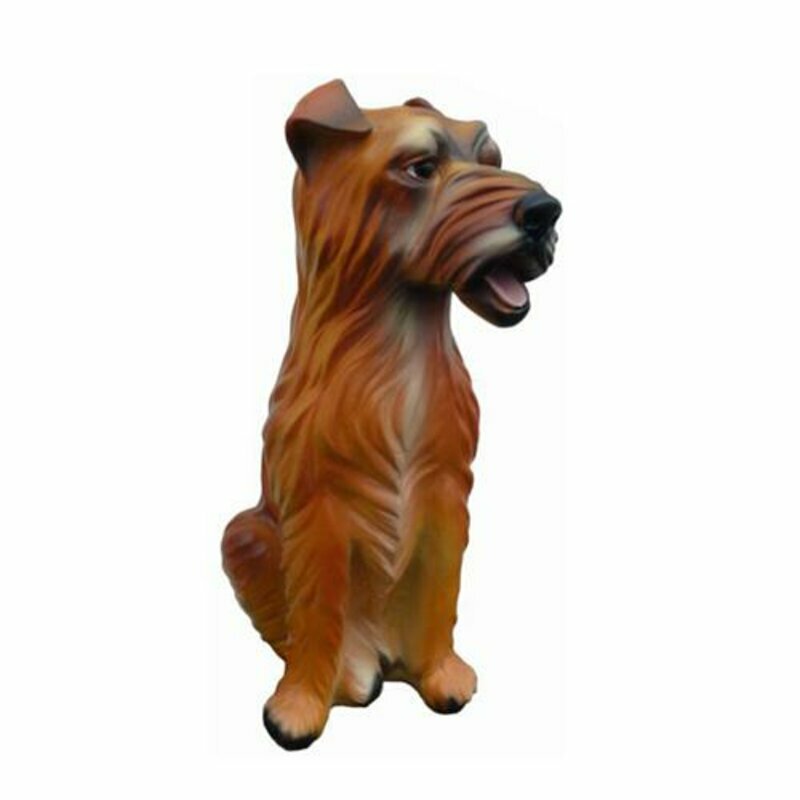 Deko Figur Statue Skulptur 40 cm Figuren Statuen Skulpturen Garten Hund (A418)