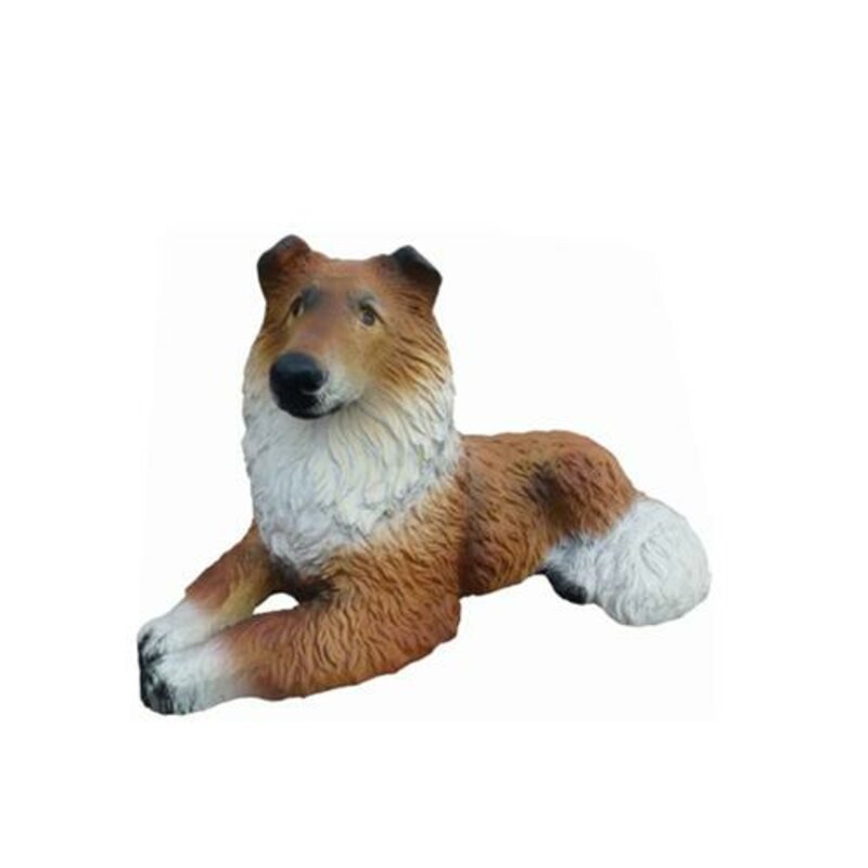 Deko Figur Statue Skulptur 25x40cm Figuren Statuen Skulpturen Garten Hund (A419)