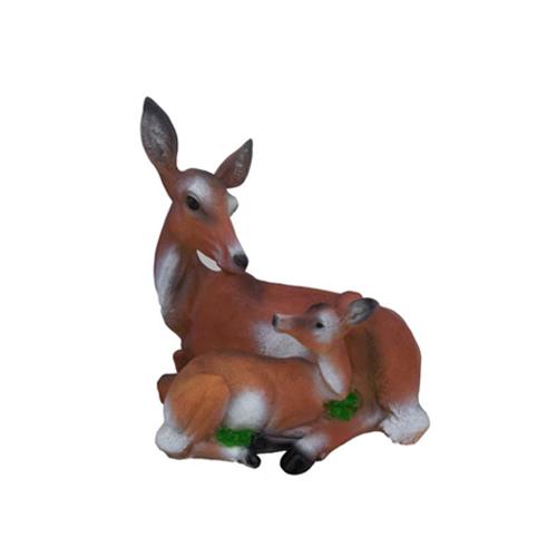 Hirsch Figur Statue Statuen Figuren Garten Deko Skulptur Dekoration 48 cm