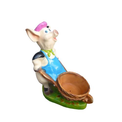 Dekoration Garten Figur Statue Figuren Statuen Deko Neu Skulpturen Schwein 42cm