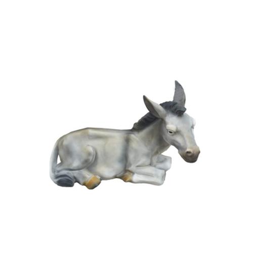 Modern Design Esel Tier Garten aus Kunststoff Dekoration Deko Skulptur Grau