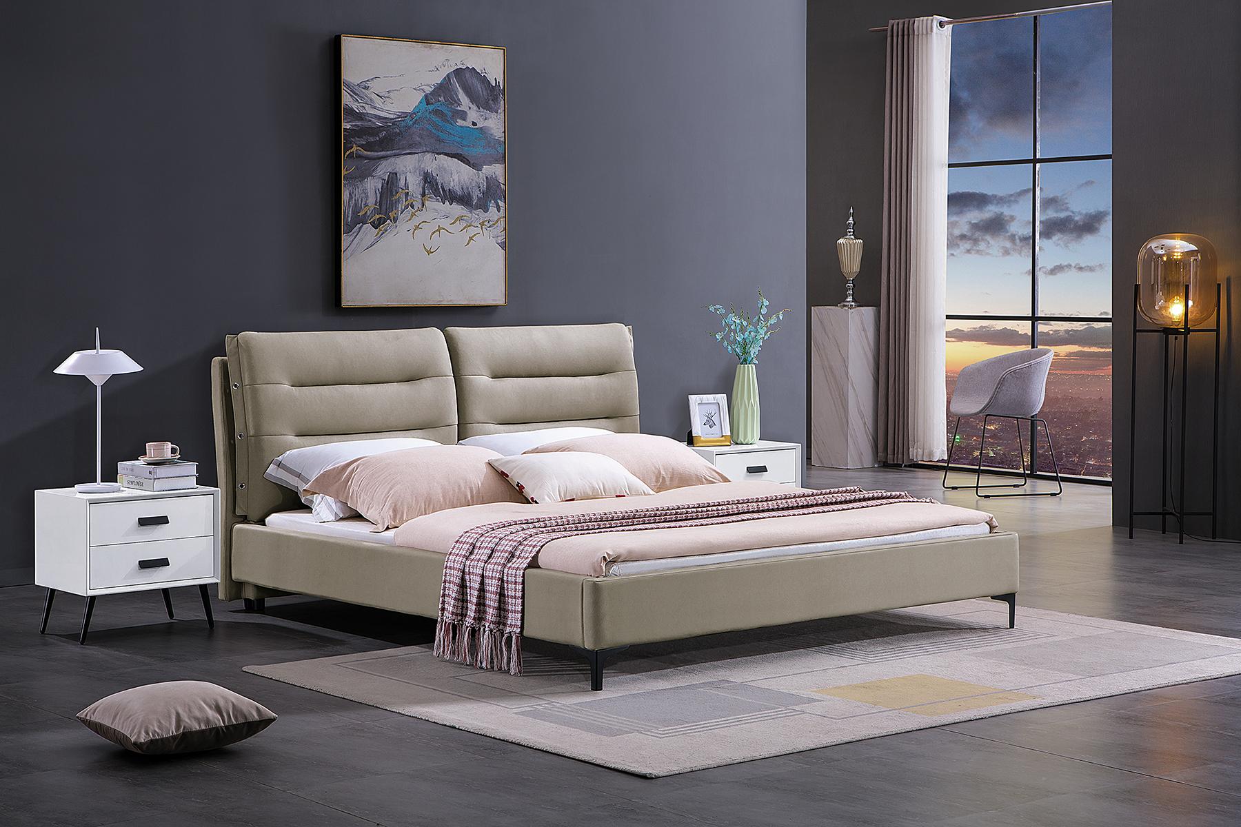 Möbel Betten Doppelbett Schlafzimmer Luxus Doppel Bett Beige Hotel Einrichtung