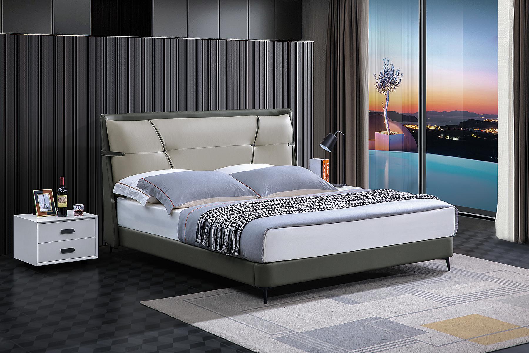 Luxus Möbel Betten Doppelbett Schlafzimmer Doppel Bett Beige Hotel Einrichtung