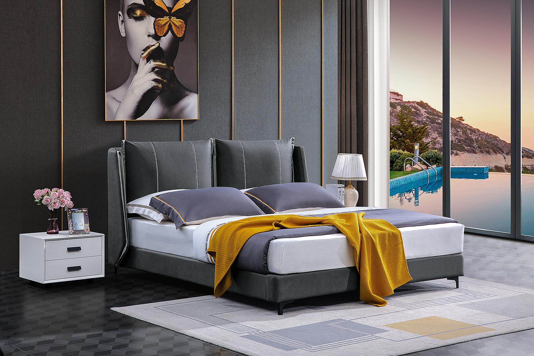 Doppelbett Schlafzimmer Betten Luxus Doppel Bett Beige Hotel Einrichtung Möbel