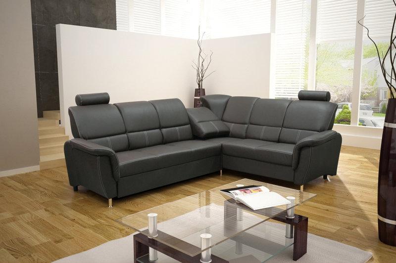 Sofa Schlafsofa Designer Sofa mit Bettfunktion + Bettkasten Ecksofa Couch NEU DIANA