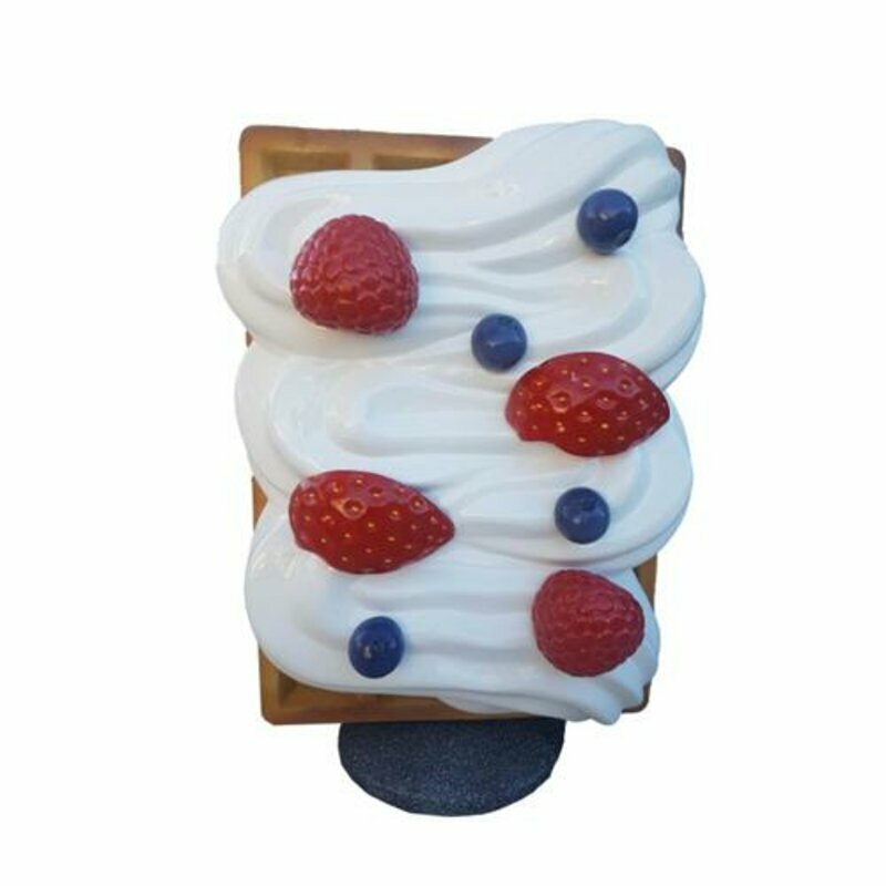 Figur Waffel Aufsteller Gastronomie Skulptur Statuen Figuren Dekoration 120cm
