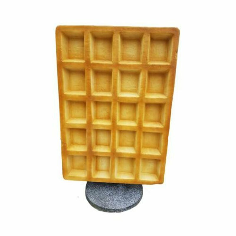 Figur Waffel Aufsteller Gastronomie Skulptur Statuen Figuren Dekoration 120cm 1