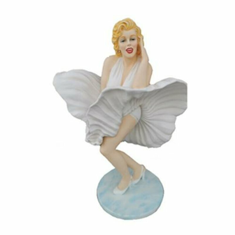 Abstrakte Figur Marilyn Monroe Skulptur Lebensgroß Kleid 60er Stil USA 165 cm
