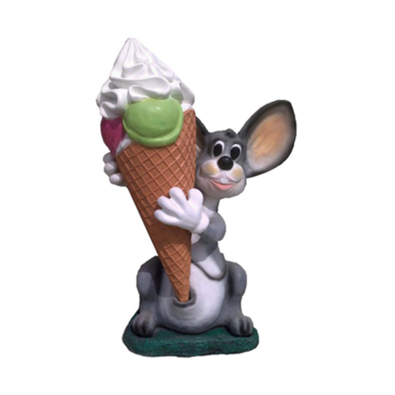 Ice Cream Figur Statue Aufsteller Eisdiele Hase Gastronomie Statuen 131cm